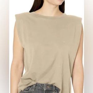 VELVET By Graham & Spencer Leo Shoulder Pad Top XS